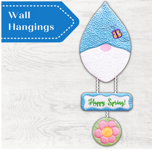 Pattern Gnome Whimsical Wall Hangings Machine Embroidery
