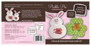 Pattern Bunny & Shamrock Candy Cuties Machine Embroidery