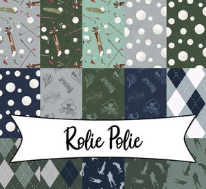 Fabric Riley Blake 2.5in Strips Golf Days, 40pcs