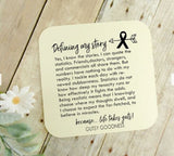 Gifts Breast Cancer Keychain and Inspirational Card